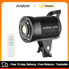 Andoer 100W Studio LED Video Light 5600K Dimmable Bowens Mount Continuous Light