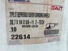 Lot of 10 -  SAIT 22614 Z24R-BF 7 x 1/4 Type 27 Depressed Center Grinding Wheels