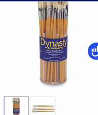 Dynasty Filbert Bristle B 1400 Long Handle Acrylic Paint Brush 60 pcs.