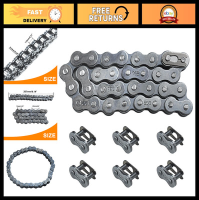 32 Link Drive Chain + Master Link for Go Kart 196cc 6.5HP Heavy Duty Parts