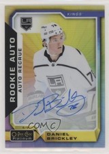 2018-19 O-Pee-Chee Platinum Rainbow Color Wheel Daniel Brickley #R-DB Auto sd0