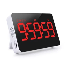 Digital Timer Kitchen Timer Count Down Up Rechargeable Kitchen Gadgets Vibrat...