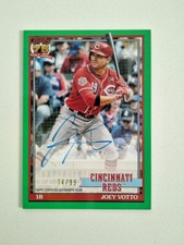 2026 Topps Joey Votto 1991 Design REAL ONE AUTO Green Parallel #14/99 REDS