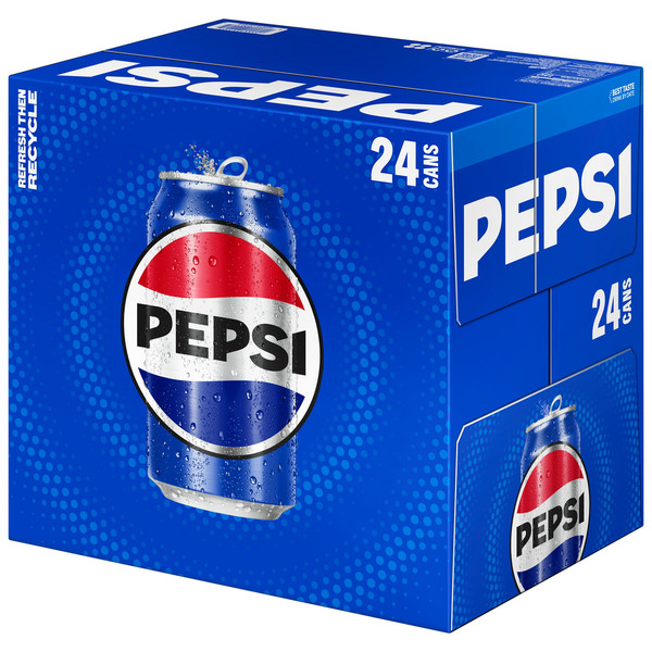 Pepsi Soda Cola 12 fl oz Cans (24 Pack) | Original Taste Refreshing FAST SHIP!!!