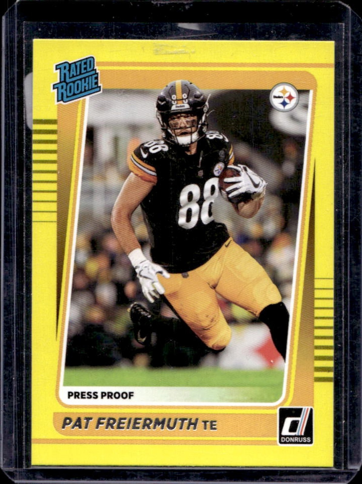 2021 Donruss Pat Freiermuth Press Proof Yellow Rated Rookie #281 Steelers
