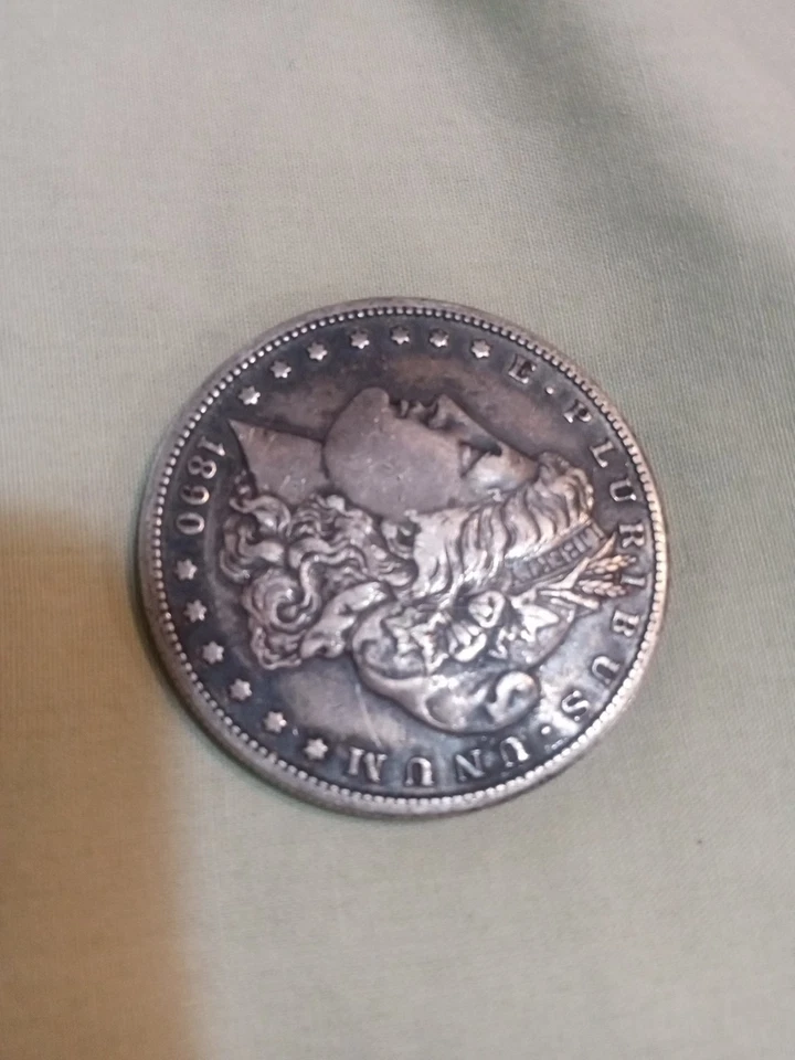 1890 S  Morgan dollar coin Still In Great Condition possible doubling  - Image 2 of 4