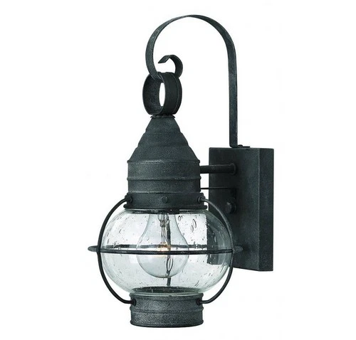 Hinkley 2206DZ 14" Outdoor Wall Lantern in Aged Zinc - Picture 2 of 2