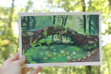 Prints of Original Art. Hand Painted with Goucha On Paper.