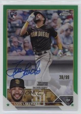 2023 Topps Chrome Rookie Green Refractor 38/99 Luis Liberato #RA-LL Auto 1bg9