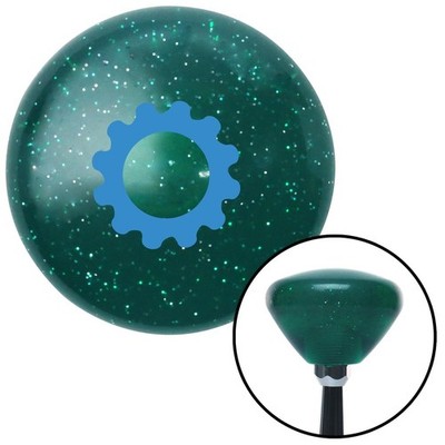 Blue Solid Gear Green Retro Metal Flake Shift Knob w/ M16x1.5 Insert Shifter