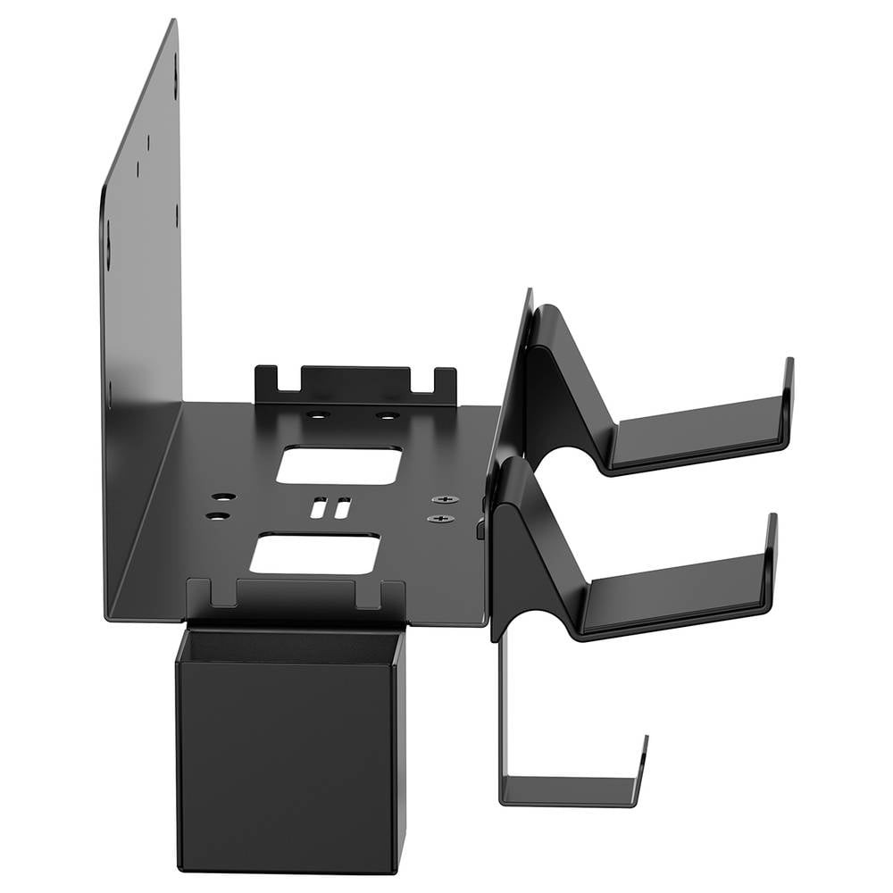 Support mural Media-Player noir My Wall fixation décodeur TV et routeur