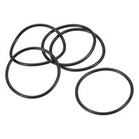 25Stk Nitrilgummi O-Ringe 37Mm AD 33Mm ID 2Mm Breite Metrische Dichtung Schwarz