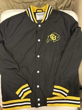 Colorado Buffaloes Retro Bomber Jacket Homefield Apparel Men’s Large - NWOT