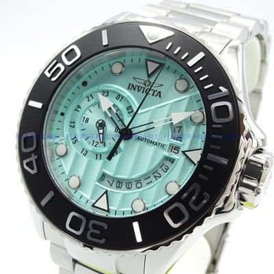 Invicta Grand Diver 47541 Automatik 300m Herrenuhr 52mm Smaragd Zifferblatt