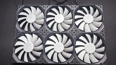 6x Fractal Design Silent Series R2 Gehäuselüfter 120 mm   1200 RPM
