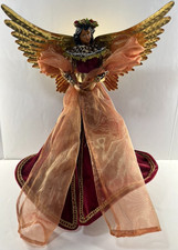 Christmas Holiday Angel Topper - African American Black