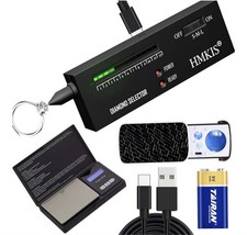 3-in-1 Jewelry Tester Kit: Diamond Selector Digital Scale LED Loupe