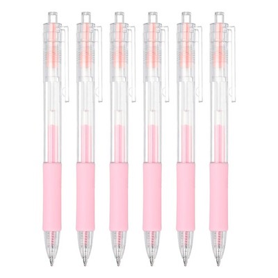 Quick Dry Glue Pen, Pink Ballpoint Roller Glue for Crafting, 6 Pcs