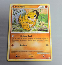 Sandshrew 79/123 Heartgold & Soulsilver Regular Common English Basic 2010 Mp on eBay