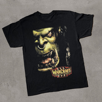 Warcraft III Reign of Chaos 2002 T-Shirt Blizzard RTS Game Retro Tee S-5XL