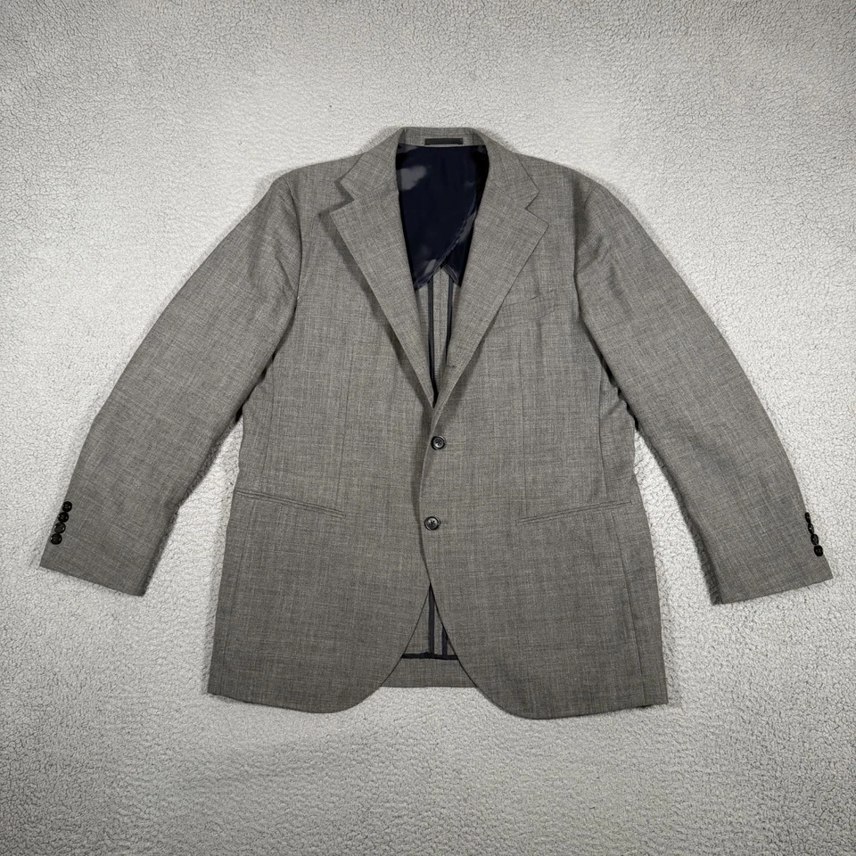 Spier & Mackay Suit Mens 46 40x31 Gray 100% Wool 2 Piece Preppy Casual Buckle - Image 2 of 4
