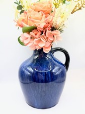 Vintage Bourne Denby Electric Blue Jug Vase – 1930s Danesby Ware Pottery