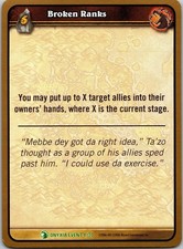 2006 Broken Ranks 4 Uncommon World of Warcraft WOW TCG CCG