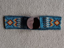 Navajo Style Beaded Wide Handmade Waist Belt Beautiful 