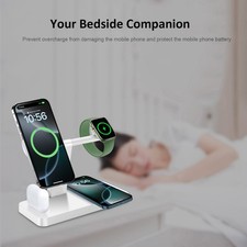 US 4in1 Wireless Charging Stand for Apple Watch S11 Ultra3/2 iPhone 17 Air 16 15