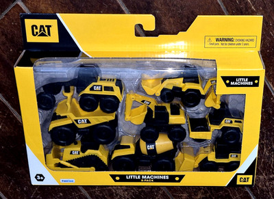 Caterpillar LITTLE MACHINES: Grader/Roller/Backhoe/Mixer/Loader/Dump Truck/+more