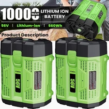 56V 10.0Ah For Genuine EGO BA5600T Power + 56V 10Ah Lithium Battery Replace