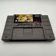 The Itchy & Scratchy Game Super Nintendo Authentic Tested Working SNES