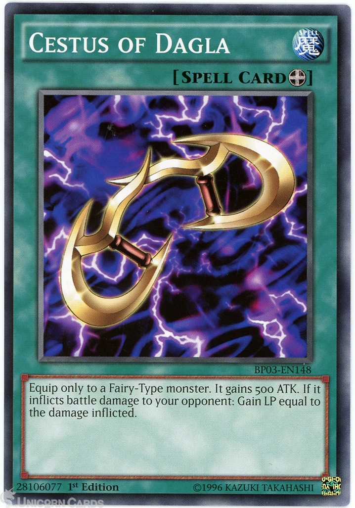 BP03-EN148 Cestus of Dagla : Shatterfoil Rare 1st Edition Mint YuGiOh Card