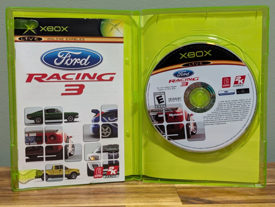 Ford Racing 3 (Microsoft Xbox, 2005) CIB Complete - Tested - Near Mint Disc! - Image 4 of 4