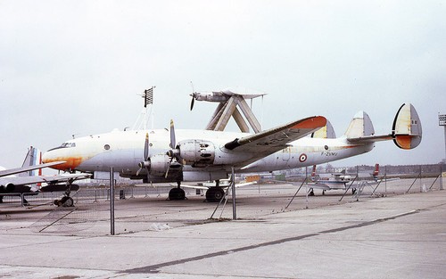 Original Kodachrome colour slide L.749 Constellation F-ZVMV ex FAF test-bed 1981