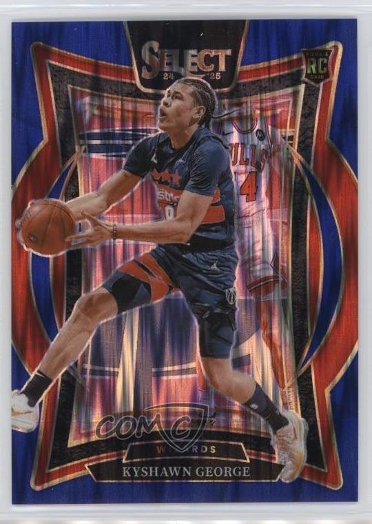 2024-25 Panini Select Concourse Blue Flash Prizm /99 Kyshawn George #85 6m7