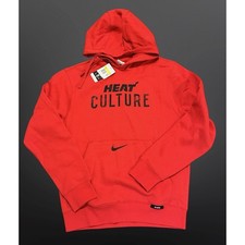 Miami Heat Nike Hoodie Mens Small NBA Basketball "Heat Culture" City Edition