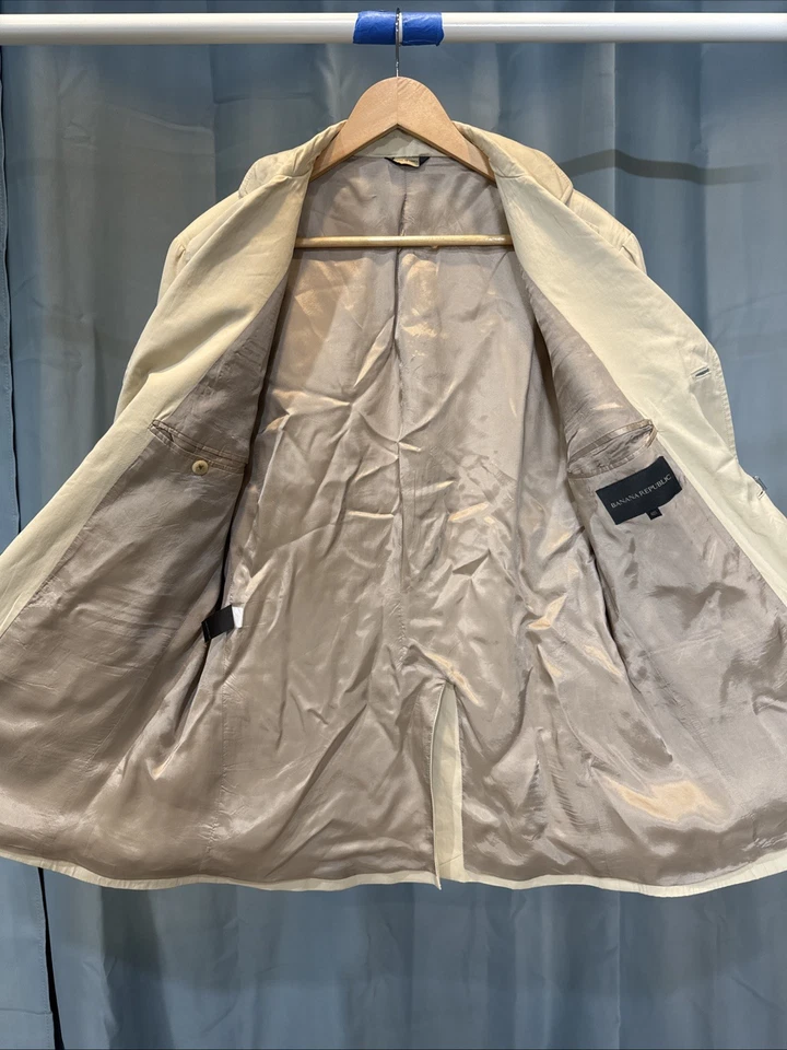 Traje de algodón Banana Republic, 40S, tostado, hecho en Italia Foto 3 de 4