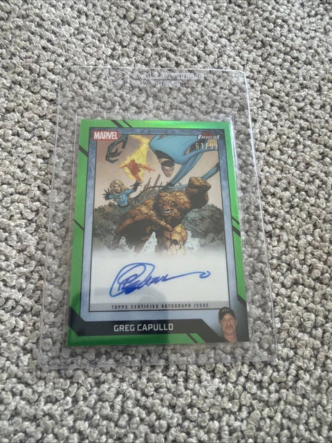 Topps Marvel Finest Fantastic Four Autograph Auto Autogramm Greg Capullo /99