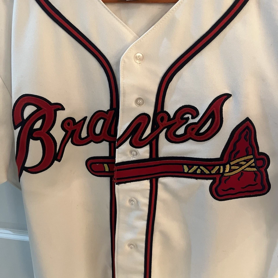 Wilson Atlanta Braves Jersey # 29 John Smoltz Autograph Auto Men Size 48 Game - Image 2 of 4