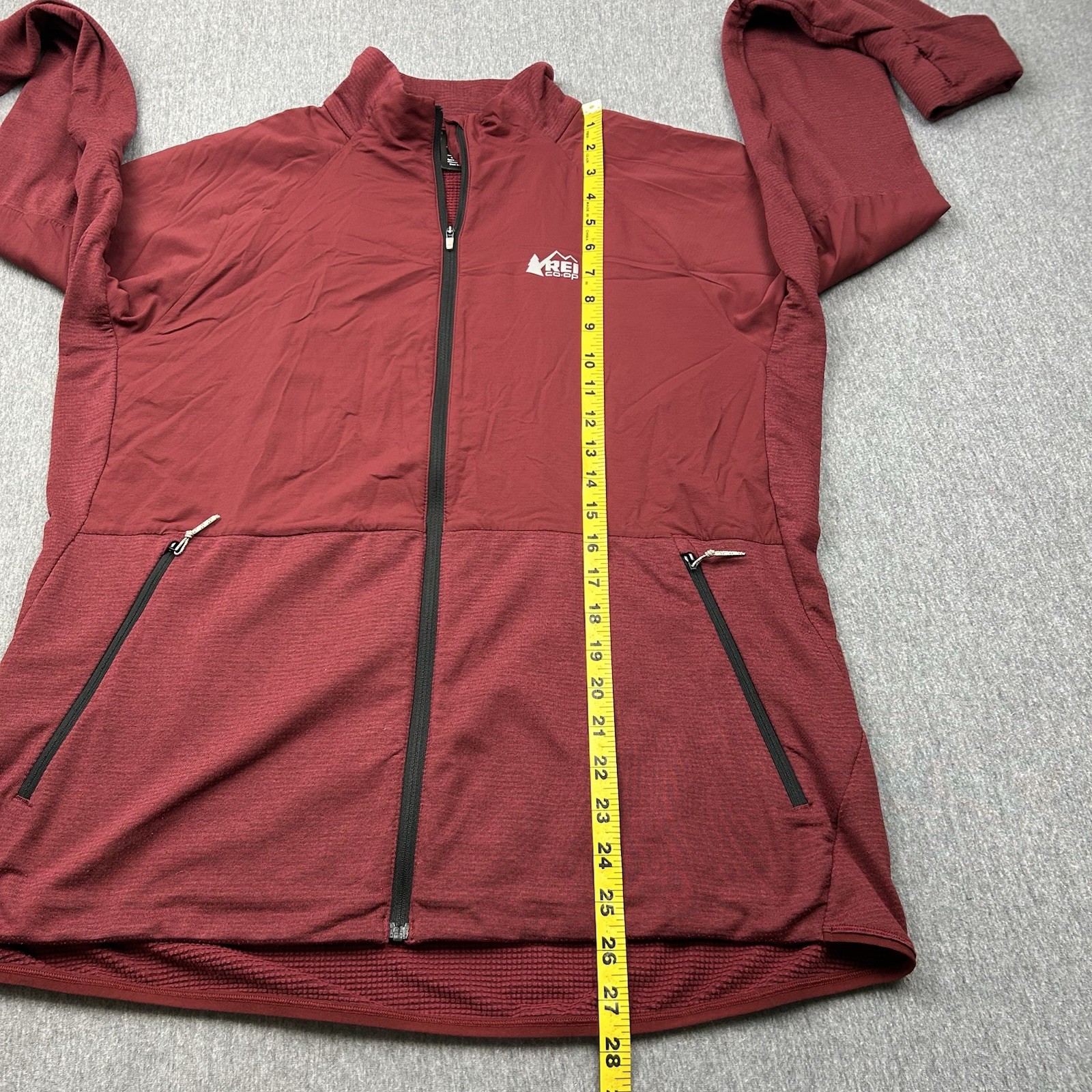 REI Full Zip Softshell Red Jacket Zip Pockets Men… - image 9