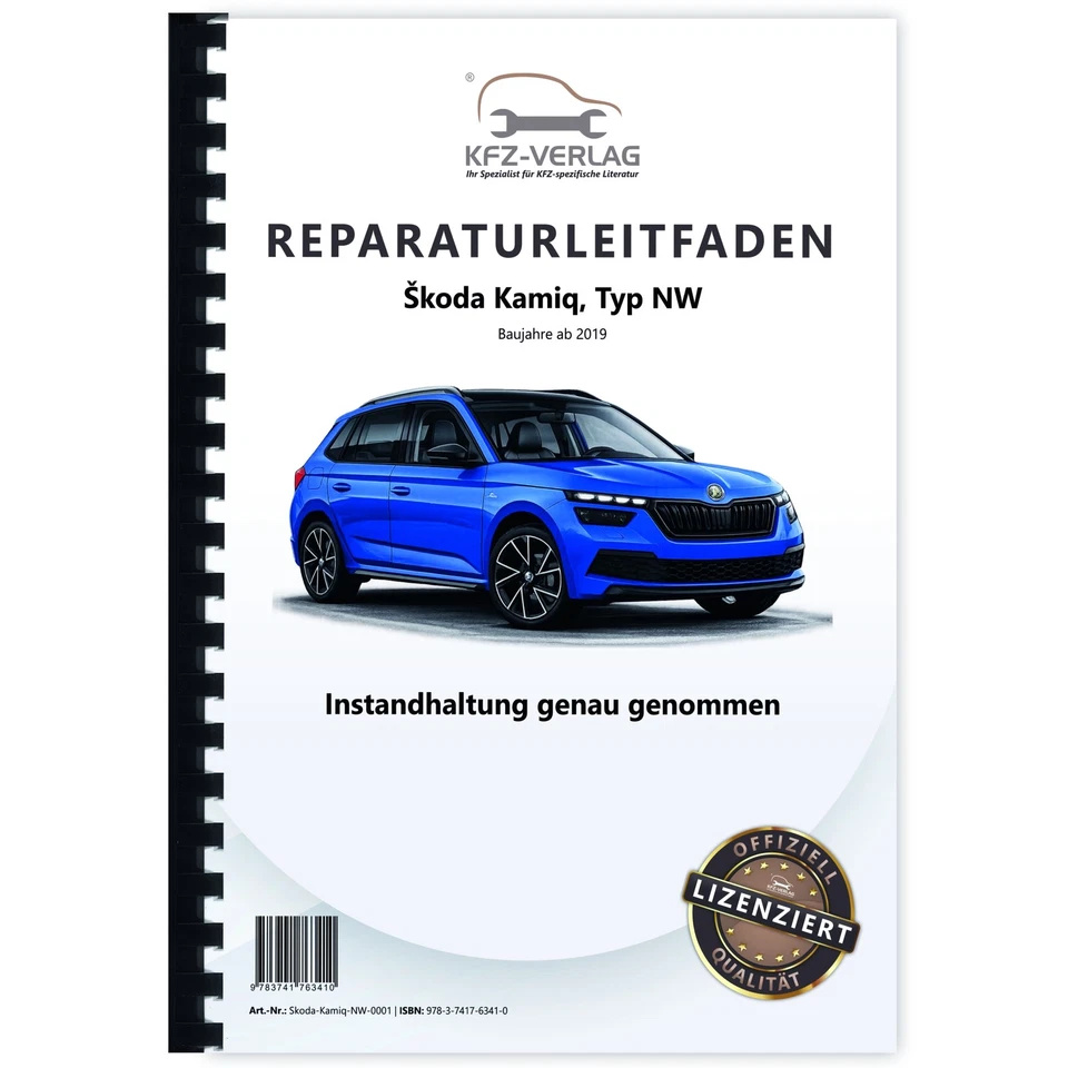 SKODA Kamiq Typ NW ab 2019 Instandhaltung Inspektion Wartung Reparaturanleitung - Bild 1 von 4