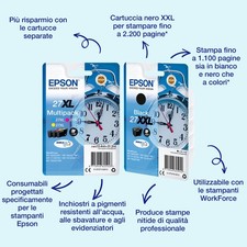 Epson Alarm clock Multipack 3-colour 27 DURABrite Ultra Ink