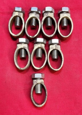 MORRIS GROUND ROD CLAMP WIRE RANGE 1/0-10, 5/8'' ROD DIAMETER *LOT OF 8*