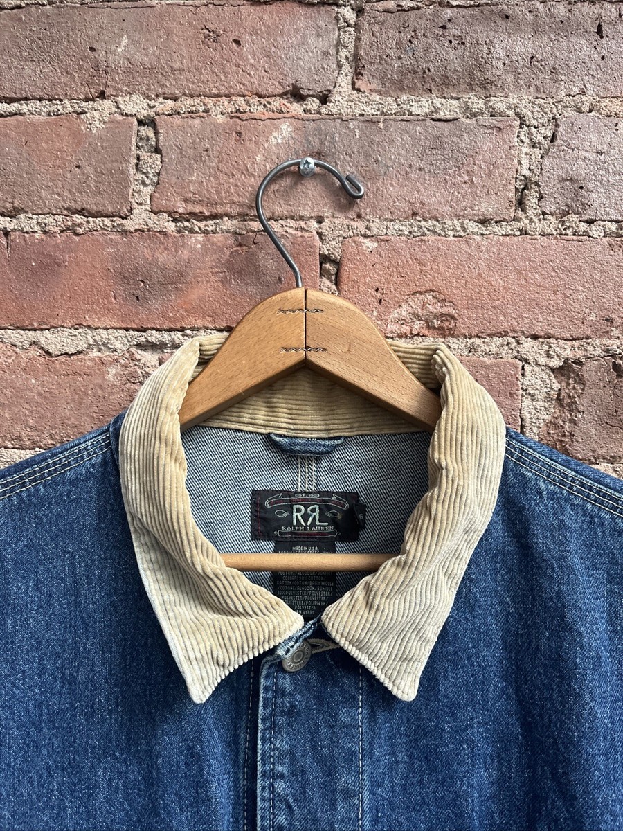 Vintage RRL Men's Trucker Jacket, Sz Large, USA Made First Vintage RRL Men's Trucker Jacket, Sz Large, USA Made First