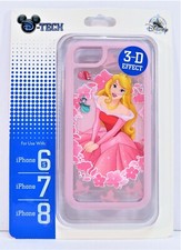 Exclusivo Estuche para Teléfono Celular Disney Rosa Aurora Efecto 3D Apple iPhone 6S/7/8 NUEVO