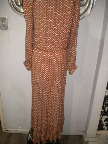 SALTY BRIGHT s14 women's rayon bohemian style belted dress - Picture 3 of 3