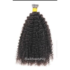 Afro Kinky Curly I Tip Human Hair Extension Microlink I Tip Hair 100pcs 100g