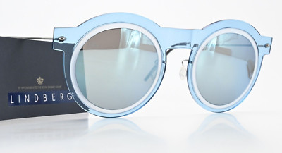 LINDBERG Sonnenbrille 8324 47-25 C08 T802 P10 Sun Titanium Zeiss CR39 Baby Blau