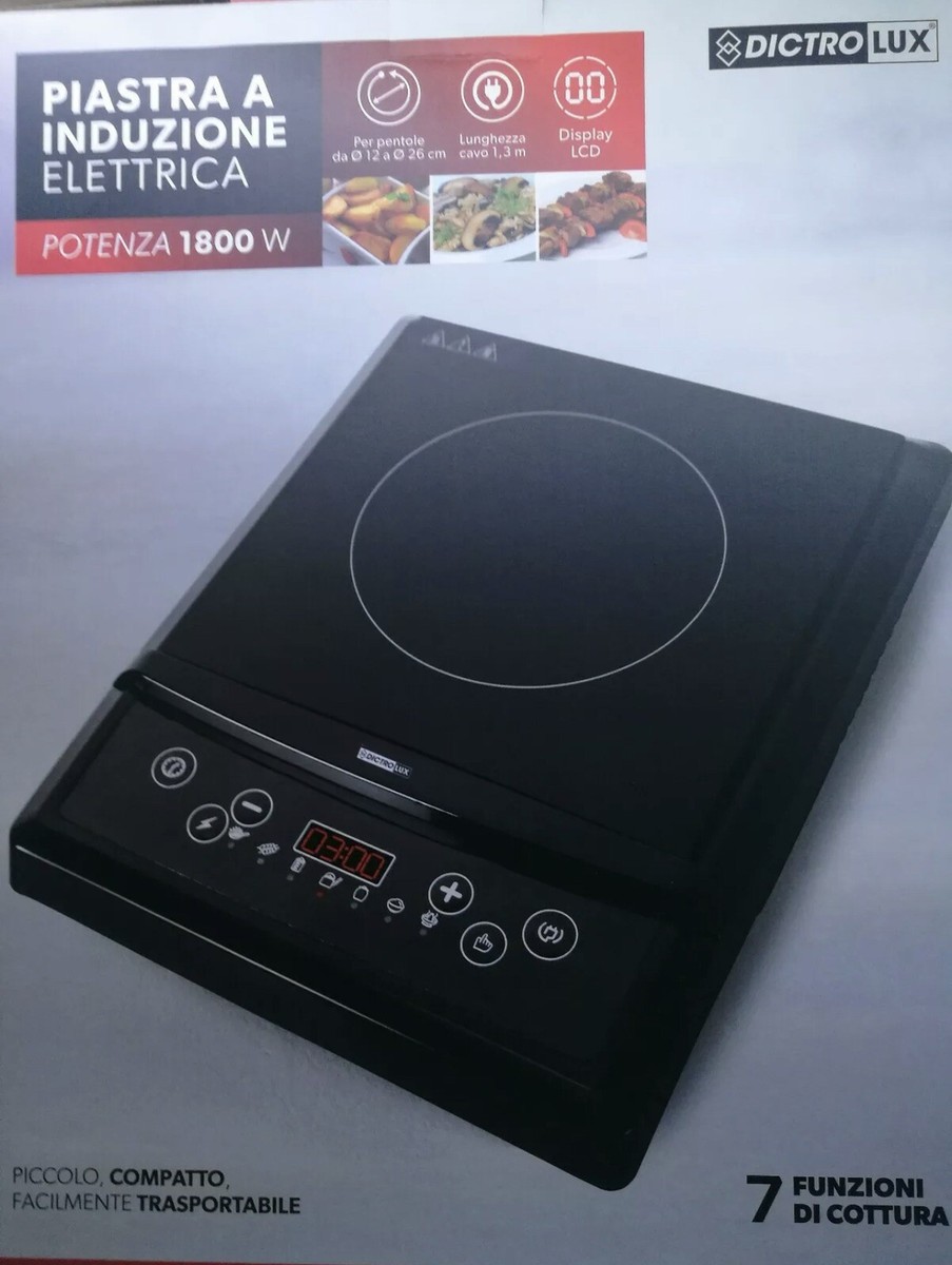 Piastra A Induzione L.DICTROLUX 1P 1800W - Piano Cottura Compatto E Potente - Foto 7